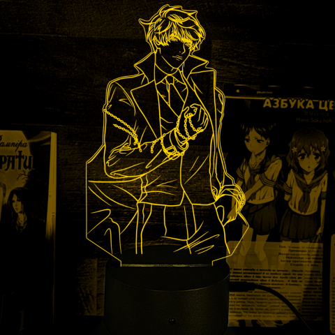 Акриловий 3D світильник-нічник Кім Докджа Точка зору всезнаючого читача