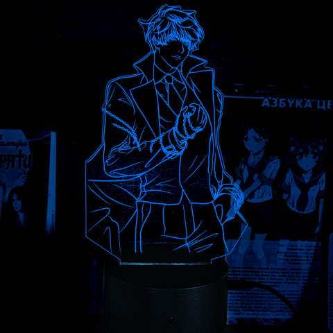 Акриловий 3D світильник-нічник Кім Докджа Точка зору всезнаючого читача