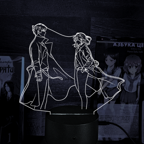 Акриловий 3D світильник-нічник Кім Докджа 2 Точка зору всезнаючого читача