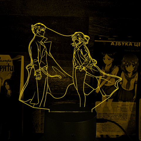 Акриловий 3D світильник-нічник Кім Докджа 2 Точка зору всезнаючого читача