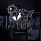 Акриловий 3D світильник-нічник Тошіро Хіцугая 