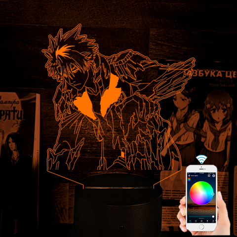 Акриловий 3D світильник-нічник Тошіро Хіцугая 