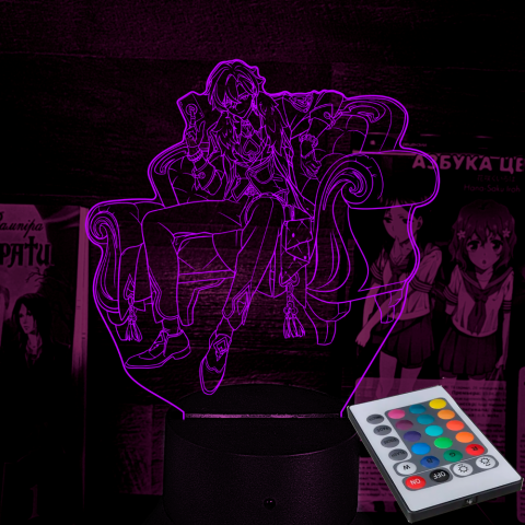 Акриловий 3D світильник-нічник Авантюрін Honkai: Star Rail