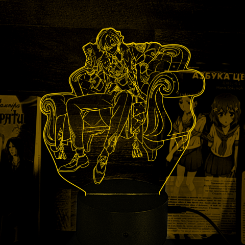 Акриловий 3D світильник-нічник Авантюрін Honkai: Star Rail