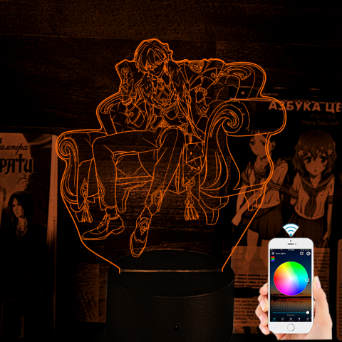 Акриловий 3D світильник-нічник Авантюрін Honkai: Star Rail
