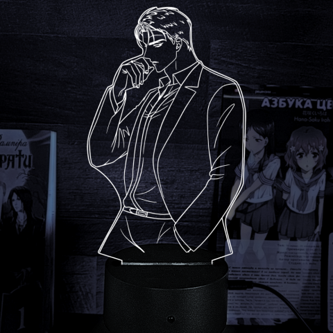 Акриловий 3D світильник-нічник Чонву Джин "Під зеленим світлом"