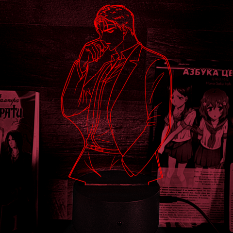 Акриловий 3D світильник-нічник Чонву Джин "Під зеленим світлом"