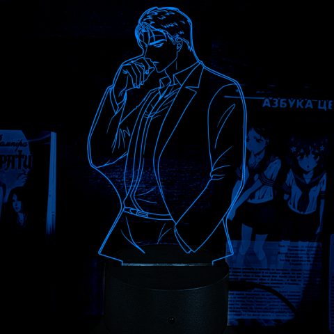 Акриловий 3D світильник-нічник Чонву Джин "Під зеленим світлом"