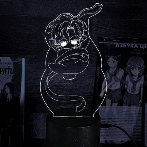 Акриловий 3D світильник-нічник Манга "Смирна та Капрі"