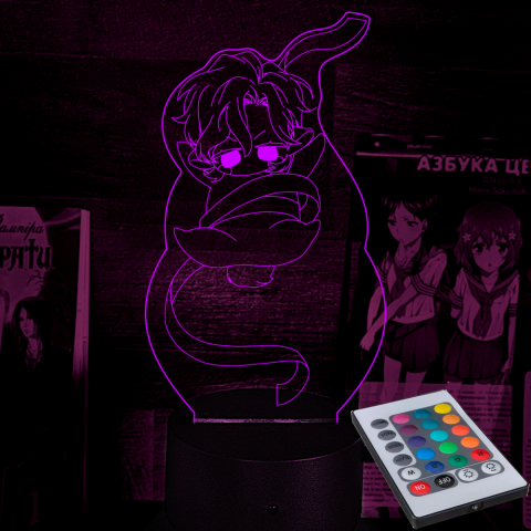 Акриловий 3D світильник-нічник Манга "Смирна та Капрі"