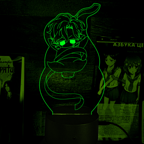 Акриловий 3D світильник-нічник Манга "Смирна та Капрі"