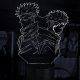 Акриловий 3D світильник-ночник Годжо Сатору та Ітадорі Юджі Магічна битва