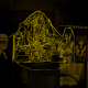 Акриловий 3D світильник-нічник «Благословення небожителів»