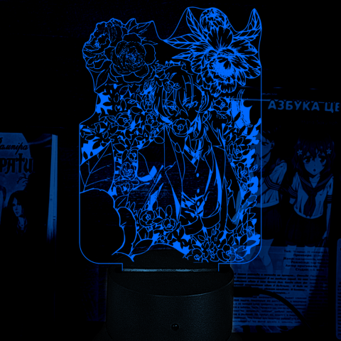 Акриловий 3D світильник-нічник Чуя Накахара Великий з Бродячих Псів
