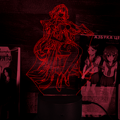 Акриловий 3D світильник-ночник Чанглі "Грозови хвилі"