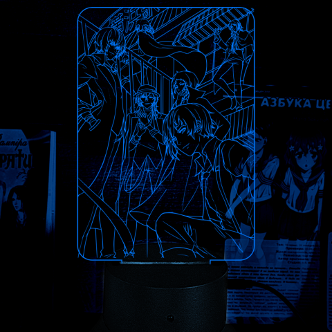 Акриловий 3D світильник-нічник Великий з Бродячих Псів