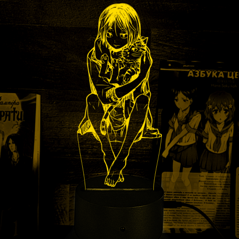 Акриловий 3D світильник-нічник Haikyu!! Волейбол!! Кенма Козуме