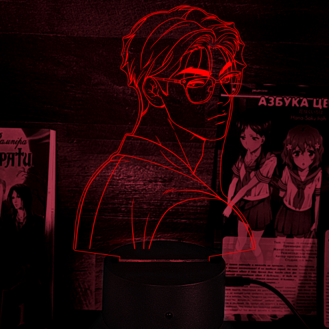 Акриловий 3D світильник-ночник Джинкс Ліга легенд 