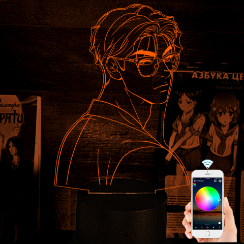 Акриловий 3D світильник-ночник Джинкс Ліга легенд 