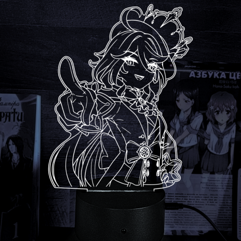 Акриловий 3D світильник-ночник Фуріна Genshin Impact