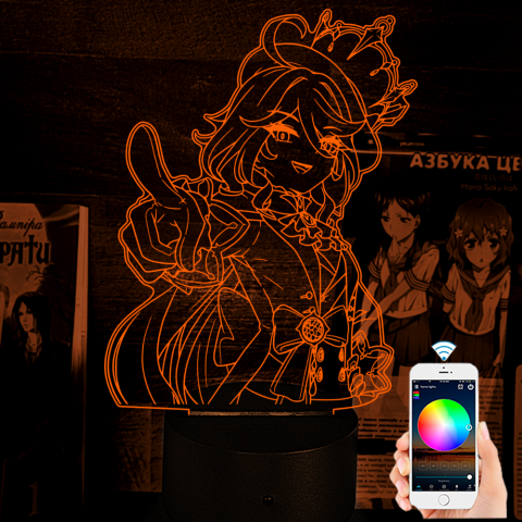 Акриловий 3D світильник-ночник Фуріна Genshin Impact