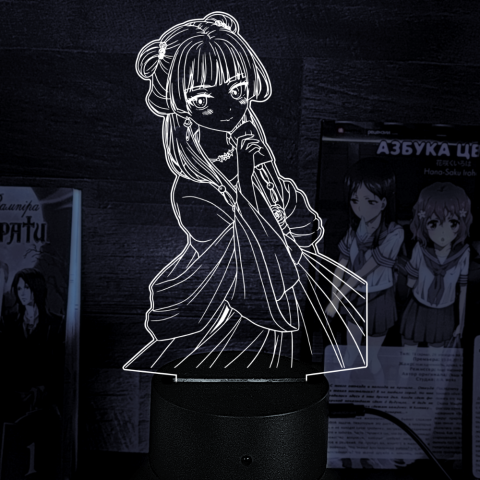 Акриловий 3D світильник-ночник Маомао 