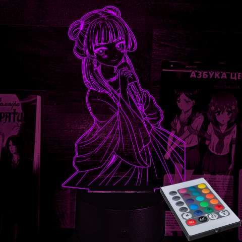 Акриловий 3D світильник-ночник Маомао 