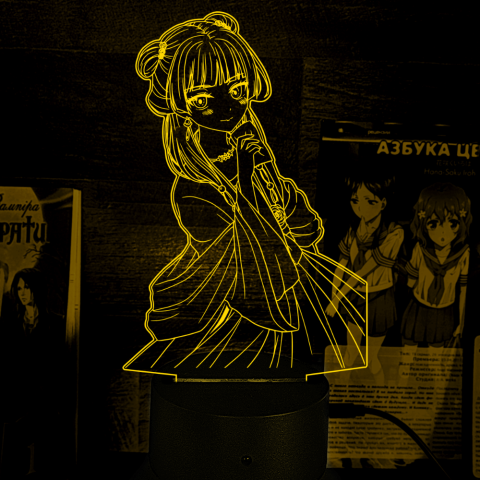 Акриловий 3D світильник-ночник Маомао 