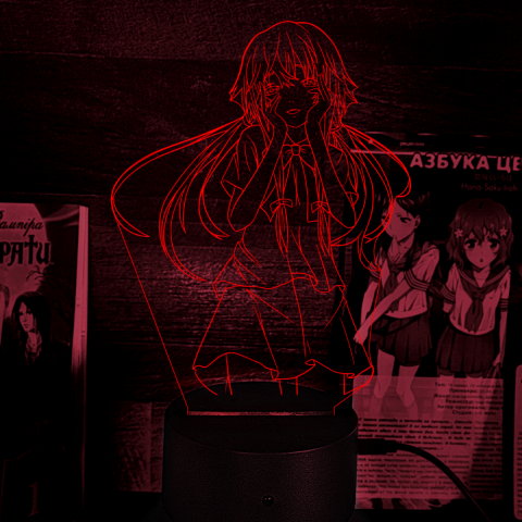 Акриловий 3D світильник-нічник Юно Ґасай  "Щоденник майбутнього"