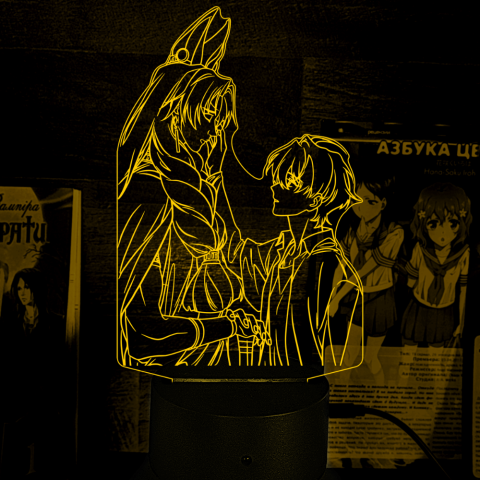 Акриловий 3D світильник-нічник До зустрічі, мій королю