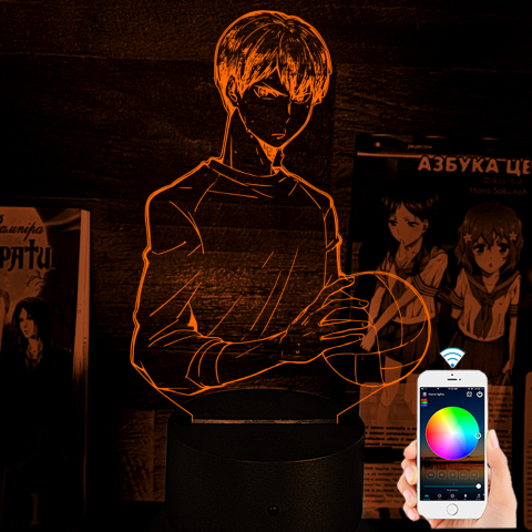 Акриловий 3D світильник-нічник Haikyu!! Волейбол!! Тобіо Кагеяма