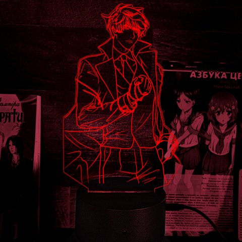 Акриловий 3D світильник-нічник Кім Докджа Точка зору всезнаючого читача