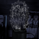 Акриловий 3D світильник-нічник Людина-бензопила (Chainsaw Man)