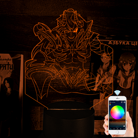 Акриловий 3D світильник-нічник Кен Канекі Токійский Гуль