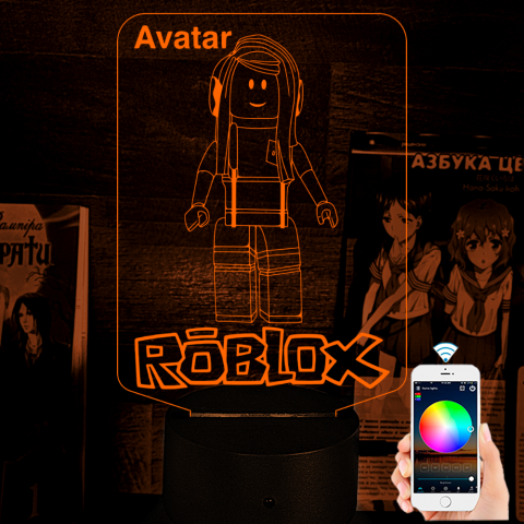 Акриловий 3D світильник-ночник Lego Avatar
