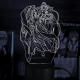 Акриловий 3D світильник-нічник Майстер демонічного культу