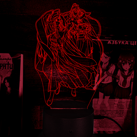 Акриловий 3D світильник-нічник Майстер демонічного культу