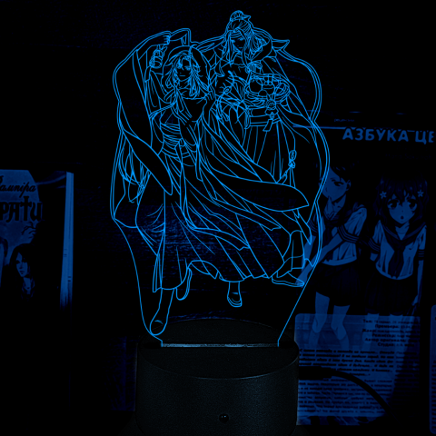 Акриловий 3D світильник-нічник Майстер демонічного культу