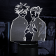 Акриловий 3D світильник-нічник Магічна битва