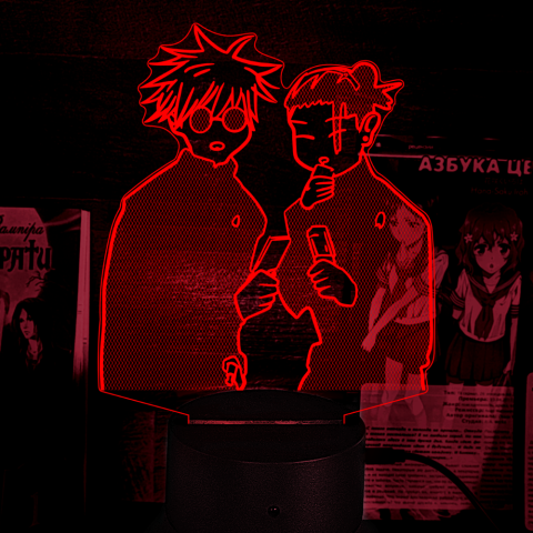 Акриловий 3D світильник-нічник Магічна битва