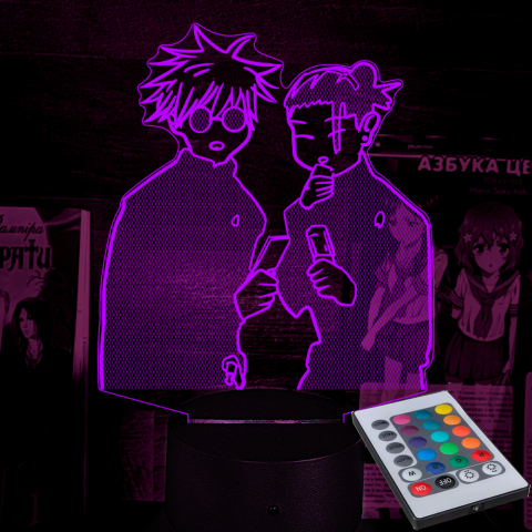 Акриловий 3D світильник-нічник Магічна битва