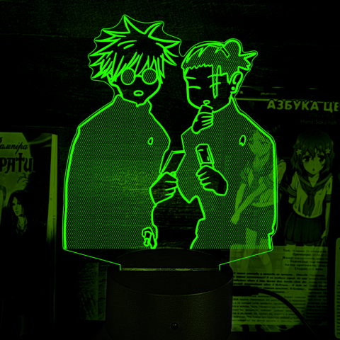 Акриловий 3D світильник-нічник Магічна битва