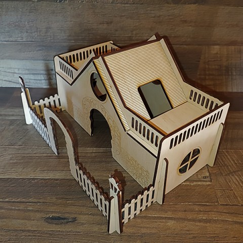 Будиночок для гризунів "Дача" 275х195х160