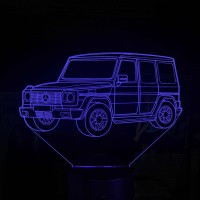 Акриловый 3D светильник-ночник Mercedes-Benz G-класс