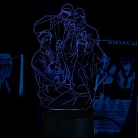 Акриловий 3D світильник-ночник  "19 днів - Одного разу" 