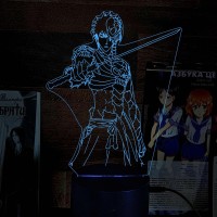 Акриловий 3D світильник-нічник Ічиго Куросакі "Бліч"