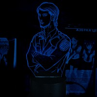 Акриловый 3D светильник-ночник Атака Титанов Жан Кирштайн
