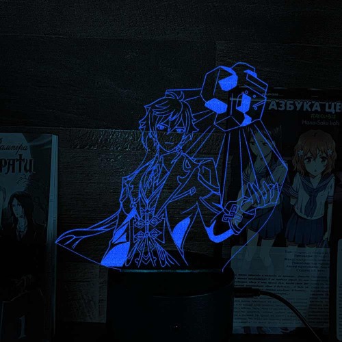 Акриловий 3D світильник-нічник Джун Лі 