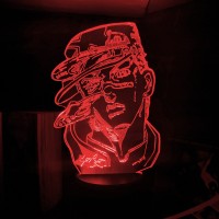 Акриловый 3D светильник-ночник Джотаро Куджо 2
