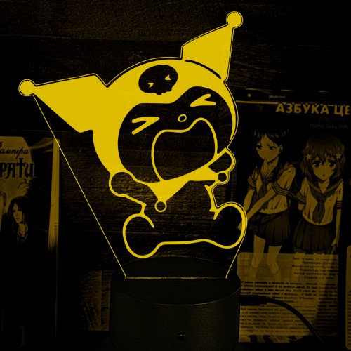 Акриловий 3D світильник-нічник Куромі Onegai My Melody